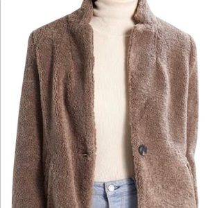 Banana Republic Taupe Teddy Bear Blazer
